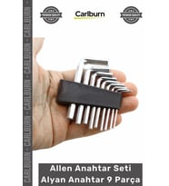 #Alyan L Tipi Krom Vanadyum Dayanıklı El Aletleri Allen Anahtar Seti Alyan Anahtar 9 Parça