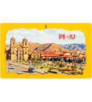 Peru Temalı Ahşap Fresco Tablo No.1 (Karışık)