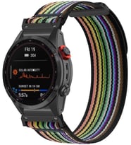 Garmin ile Uyumlu Travel Loop 26mm Kumaş Kordon Fenix 8 Amoled 51mm/8 MIP 51mm/7X/7X Pro/6X/6X Pro/5X/5X Plus/Enduro 3/2 için Hafif Yapılı Cırt Cırt Tasarım Rahat Kayış