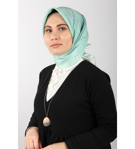 Açık Mint Lavender Degrade Twill İpek Eşarp 1305 - 30