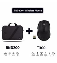 Classone Bnd200 15,6 Inç Laptop Notebook El Çantası Siyah T300 Kablosuz Mouse (Bordo)
