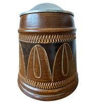 Alman Nostaljik Zin Kapaklı Tankar Bira Bardağı