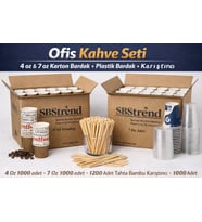 *YENİ*HEDİYELİ-Üreticiden Koli Set 1000’er adet,4oz 7oz Karton Bardak Set,Plastik Bardak,Karıştırıcı