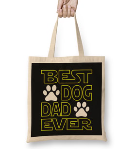 Best Dog Dad Ever 02 Bez Çanta Uzun Saplı