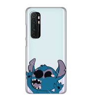 Xiaomi Mi Note 10 Lite Uyumlu Stitch Desenli Şeffaf Telefon Kılıfı