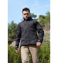 Wolftrap Tactical 11 Cepli Siyah Softshell Soğuk Geçirmez Mont