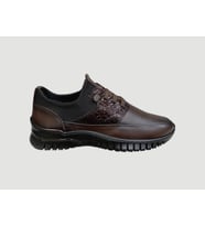 BİCANS BZ-452 KADIN DERİ COMFORT STREÇ AYAKKABI KAHVE