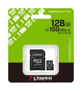 128GB KINGSTON MICROSD CANVAS PLUS A1 SDCS3/128GB