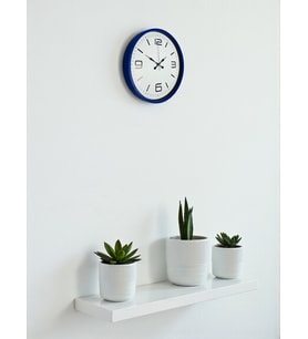 36 Cm Lacivert Modern Dekoratif Duvar Saati (Standart)