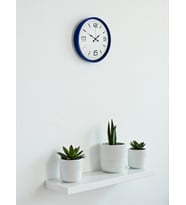 36 Cm Lacivert Modern Dekoratif Duvar Saati (Standart)