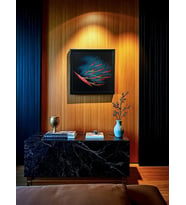 Dekoratif Soyut Tablo 40 x 40 cm CAN204 - Ev - Otel - Ofis - Hastahane - Kafe - Restoran Dekorasyonu (Çok Renkli)