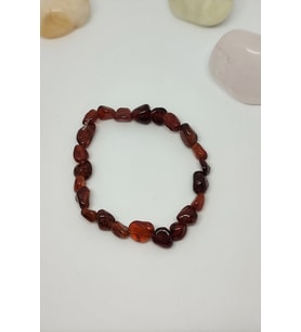 LAL GRANAT GARNET AMORF NATÜREL DOĞALTAŞ BİLEKLİK