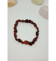 LAL GRANAT GARNET AMORF NATÜREL DOĞALTAŞ BİLEKLİK