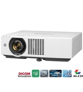 Panasonic PT-VMZ72 7000 ANSI lumen 1920x1200 Çözünürlük 5 Milyon Kontrast 4K Görüntü Desteği Yeni Nesil Lazer Projeksiyon Cihazı
