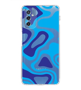 Samsung Galaxy M52  Kamera Korumalı Kapak Renkli Desen Tasarımlı  Şeffaf  Kılıf