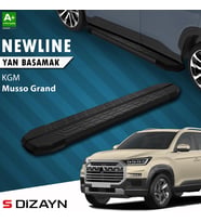 S-Dizayn KGM Musso Grand NewLine Siyah Yan Basamak 213 Cm 2026 Üzeri A+ Kalite