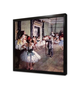 The Dance Class Çerçeveli Cam Tablo