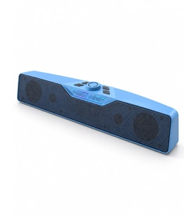 Monitör Altı Kullanıma Uygun Rgb Işıklı Bluetooth Soundbar Hoparlör 1500 Mah Mavi