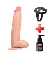 LilituShop 29 cm Belden Bağlamalı Vantuzlu Realistik Penis  Vajinal Dildo