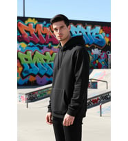 Erkek Kapüşonlu Standart Kol Oversize Kalıp Sweatshirt Fonksiyonel Dayanıklı Kaliteli Spor