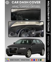 AUDI A3 (2004-2008) Torpido Örtüsü Ön Göğüs Koruma Torpido Koruma Araca Özel Kaymaz Kolay Montaj