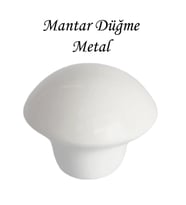 Beyaz Mantar Düğme Kulp Mobilya Çekmece Dolap Kapak Kulbu Metal Kulp Aksesuarları Vidalı