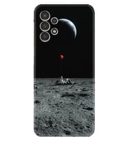 Samsung Galaxy M14 Kılıf Silikon Desen Özel Seri Astronoot Red Baloon 1608