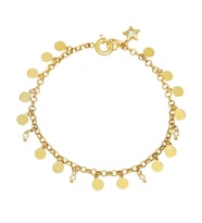 Barika Jewelry Kadın 14 Ayar Altın Sallantılı Bileklik