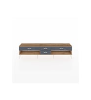 Arges TV Ünitesi 4 Çekmeceli  220x30x51 Çam-Aytaşı/Antrasit