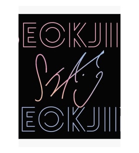 Bts Jın Adı Imzası Tablo Ahşap Poster Dekoratif Kod3034
