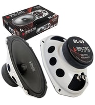 Dynamat Beltec Audio BL-69 Oto Midrange Oval 6X9 İnç 400 Watt Maksimum 100W RMS  2 Adet (Siyah)