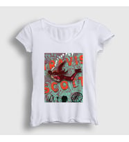 Presmono Kadın Beyaz Fly Astroworld Travis Scott T-Shirt 42465tt