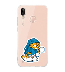 Huawei P20 Lite Uyumlu Baskılı Yumuşak Silikon Şeffaf Telefon Kılıfı
