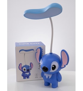 Sevimli Stitch Figürlü Dekoratif Şarjlı Masa Lambası / Esnek Başlıklı Göz Koruma Gece Lambası ve Çalışma Lambası