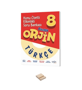 8. Sınıf Orjin Konu Özetli Etkinlikli Türkçe Soru Bankası ve Telefon Standı
