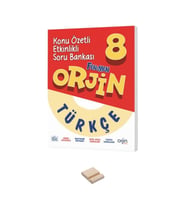 8. Sınıf Orjin Konu Özetli Etkinlikli Türkçe Soru Bankası ve Telefon Standı