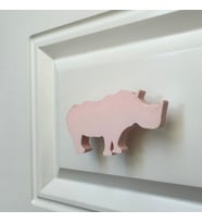 Pomerol Pembe Gergedan Dolap Kulpu - Çocuk Odası, Mutfak ve Banyo İçin Modern, Şık ve Dayanıklı Mobilya Kulp