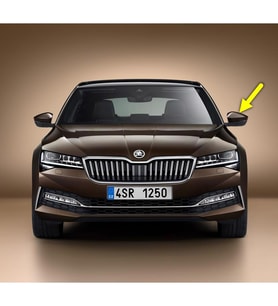 Skoda Superb 3 2020-2023 Sol Dış Dikiz Aynası Üst Kapağı 3V0857537A