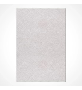 Makine Kaymaz Yıkanabilir Krem Dokulu Triko Salon Halısı Mutfak Halısı Koridor Halısı Yolluk MK04K