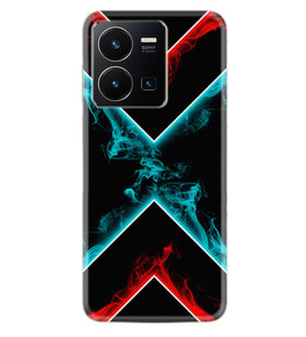 Vivo Y22 Kılıf Silikon Desen Özel Seri Smoke 1728