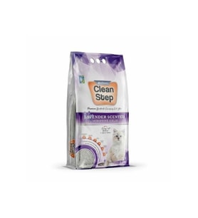 Clean Step Aktif Karbonlu Lavanta Kokulu Ince Taneli Topaklanan Bentonit Kedi Kumu 5 Lt