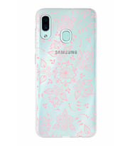 Samsung Galaxy A30  Kapak Nostalji Desen Tasarımlı Şeffaf Silikon Kılıf