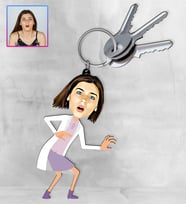 Kişiye Özel Karikatür Tasarım Anahtarlık 97198