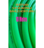 Silikonlu Bahçe Hortumu 5/8 Yeşil Renk 10 Metre