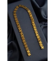 Hematit Doğal Taş Parlak Gold Hakenkreuz Kesim 10mm Dizi [AA]