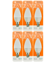 (6 Adet) Osaka 9W (70W) Beyaz Işık (6500K) E14 Duylu (İnce Duy) Led Mum Ampul