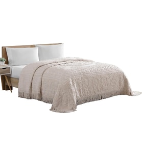 Home Fashions Madalyon Şönil Yatak Örtüsü, Queen Size, Blush
