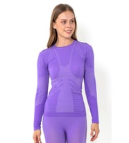 MioFit Kadın Energy Dry Fit Dikişsiz Spor Tişört (Lila)