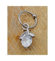 Çelik Zirkon Taşlı Piercing