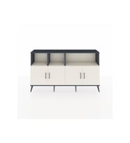 Arges Konsol 6 Raflı 4 Kapaklı 176x30x99 Antrasit-Aytaşı